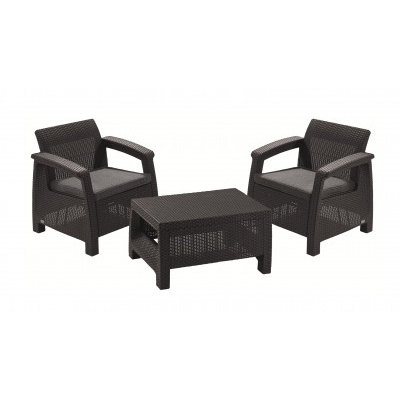 Keter zahradní set Corfu WEEKEND grafit